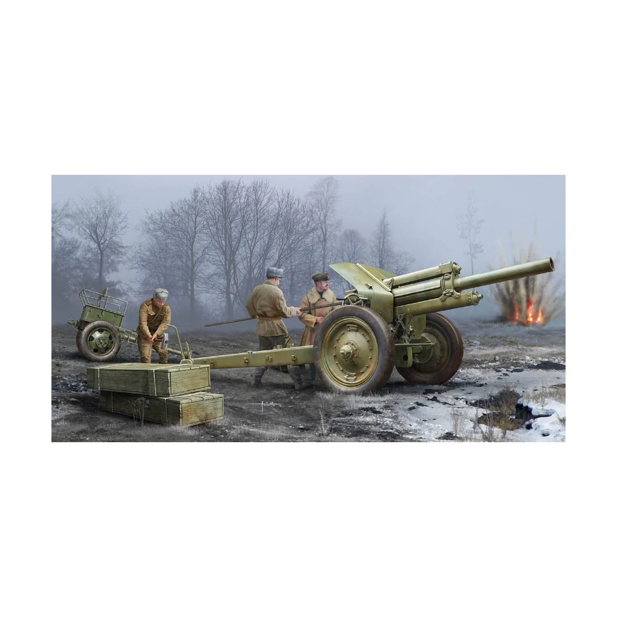 Soviet 122mm Howitzer 1938 M-30 Early Ve, 1/35 - Trumpeter 02343