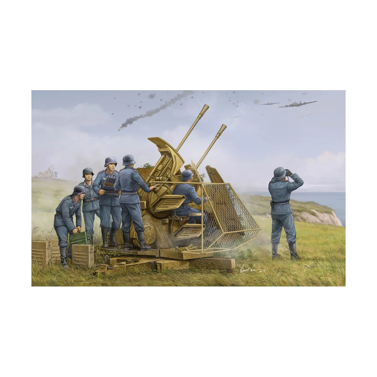 German 37mm Flak 43 Zwilling - Trumpeter 02347