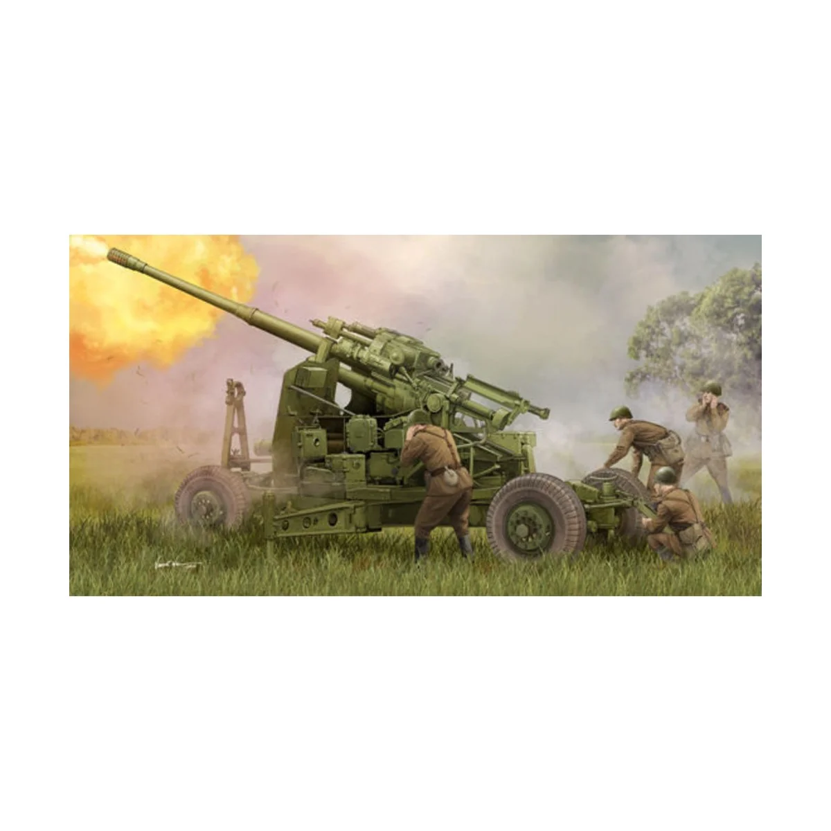 Soviet 100mm Air Defence Gun KS-19M2 - Trumpeter 02349
