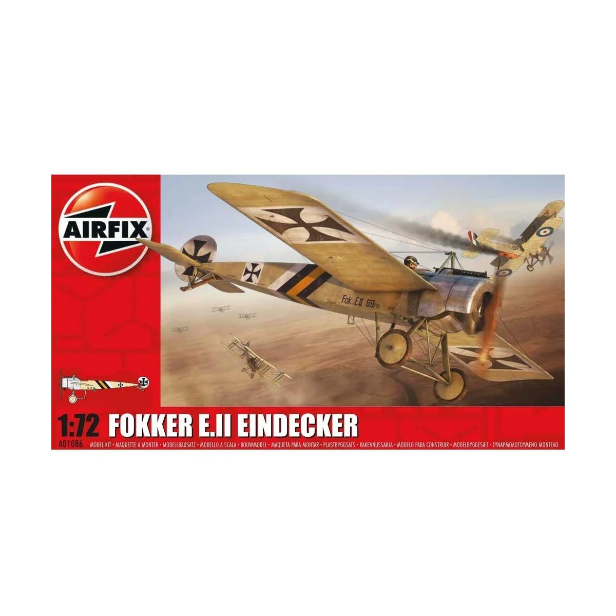 Fokker E.II Eindecker, 1/72 - Airfix A01086 Fokker E.II Eindecker, 1/72 - Airfix A01086