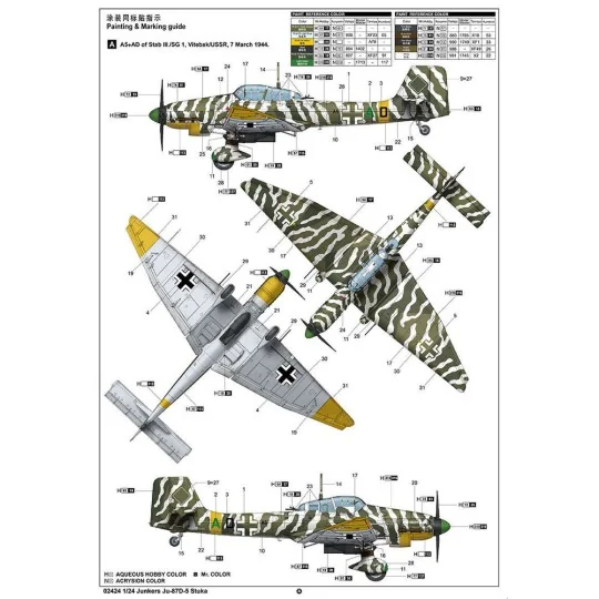 Junkers Ju-87D-5 Stuka, 1/24 - Trumpeter 02424
