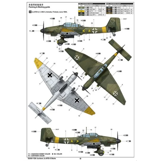 Junkers Ju-87D-5 Stuka, 1/24 - Trumpeter 02424
