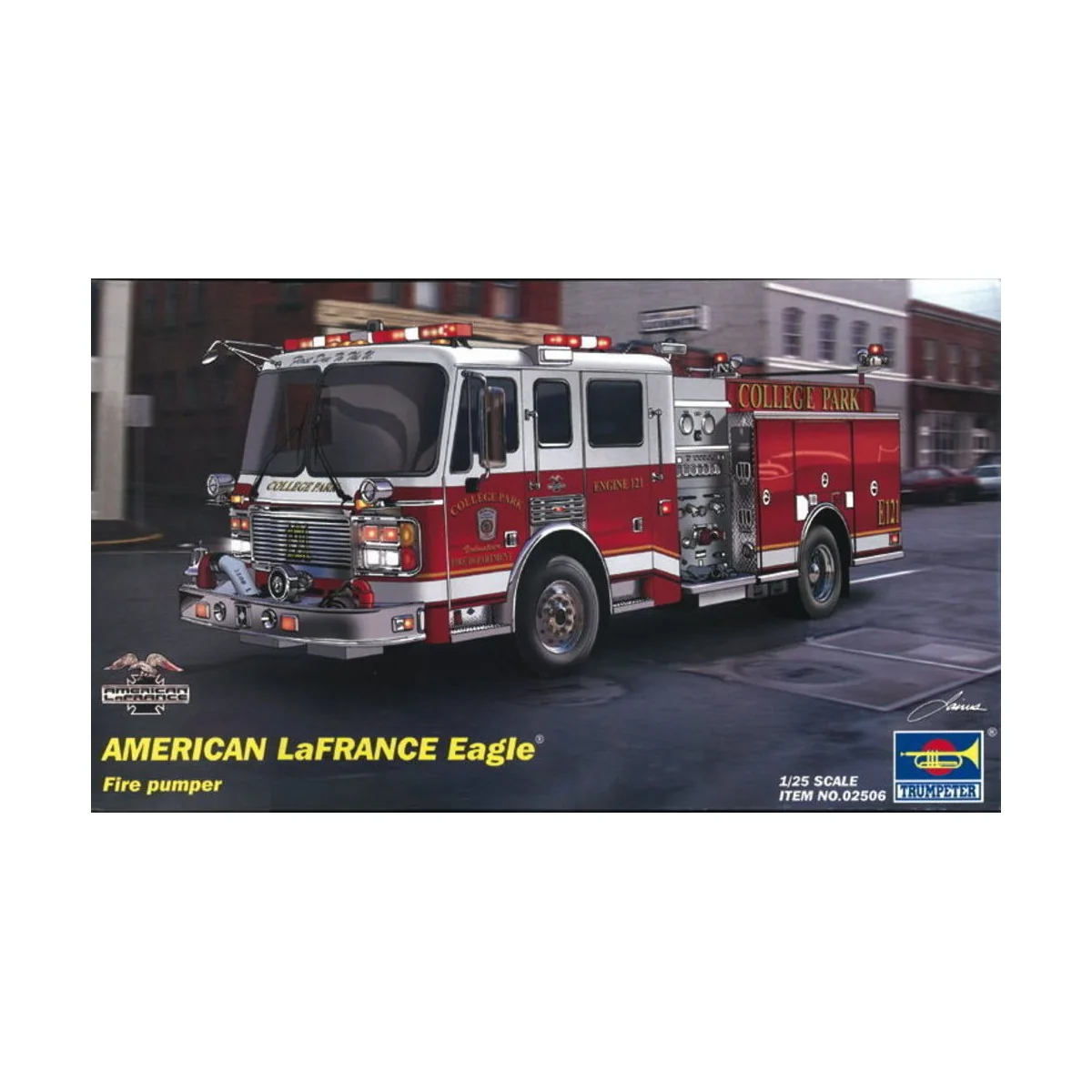 American LaFrance Eagle Fire Pumper 2002, 1/25 - Trumpeter 02506