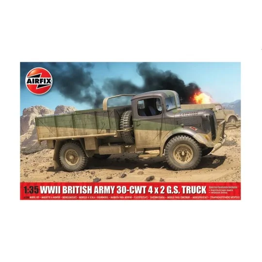 WWII British Army 30-cwt 4x2 GS Truck, 1/35 - Airfix A1380 WWII British Army 30-cwt 4x2 GS Truck, 1/35 - Airfix A1380