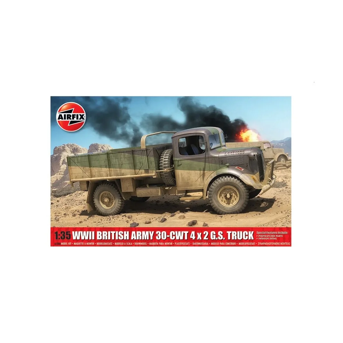 WWII British Army 30-cwt 4x2 GS Truck, 1/35 - Airfix A1380 WWII British Army 30-cwt 4x2 GS Truck, 1/35 - Airfix A1380