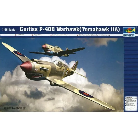 Curtiss P-40 B Warhawk, 1/48 - Trumpeter 02807 Curtiss P-40 B Warhawk, 1/48 - Trumpeter 02807