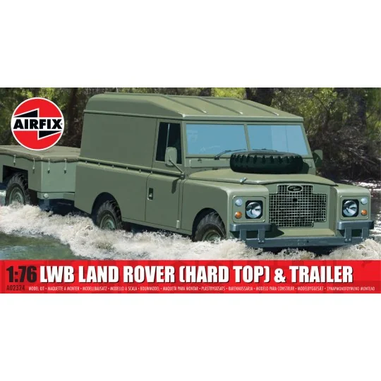 LWB Land Rover (Hard Top) & Trailer - Airfix A02324