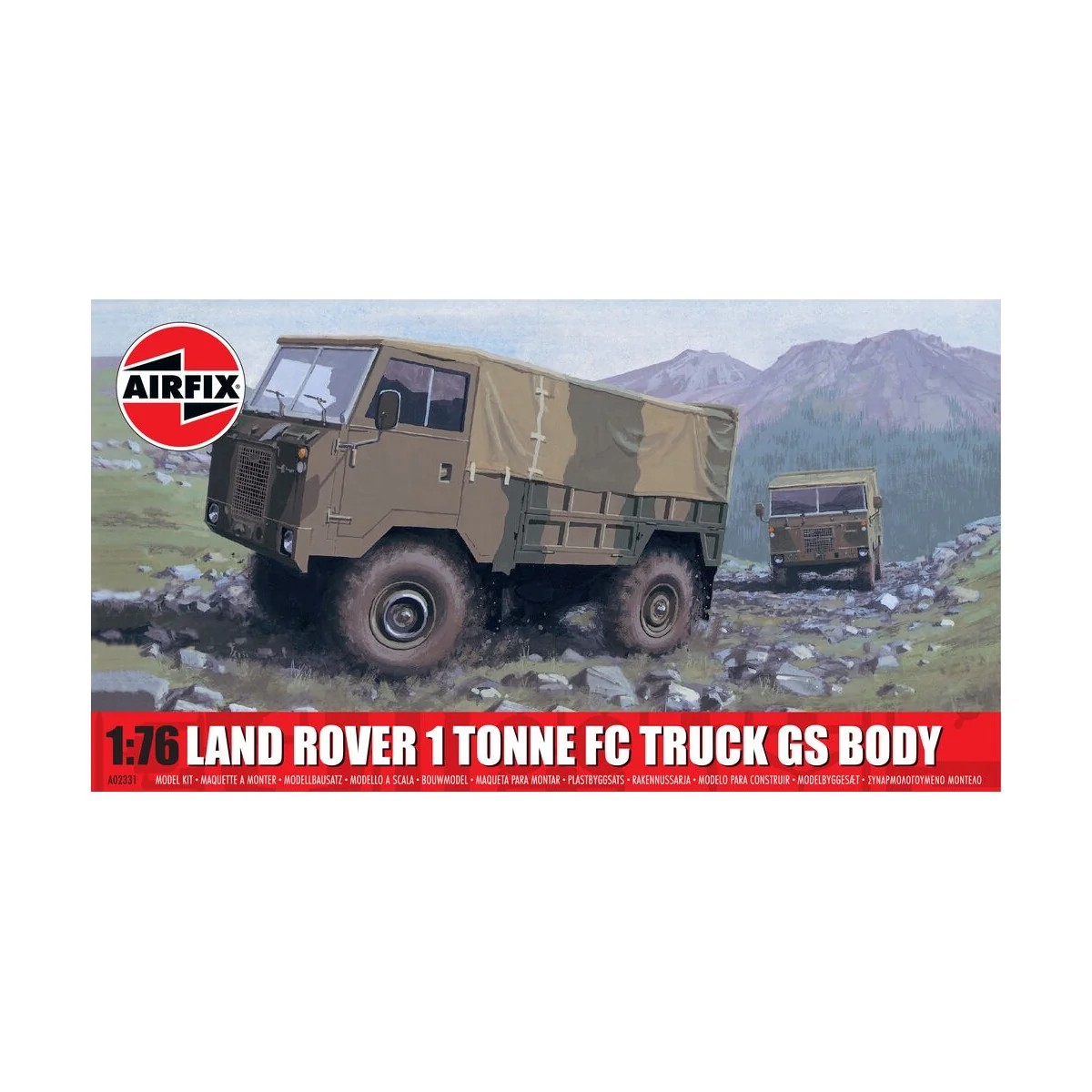 Land Rover 1 Tonne FC Truck GS Body, 1/76 - Airfix A02331 Land Rover 1 Tonne FC Truck GS Body, 1/76 - Airfix A02331