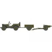 Willys Jeep, Trailer & 6PDR Gun - Airfix A02339