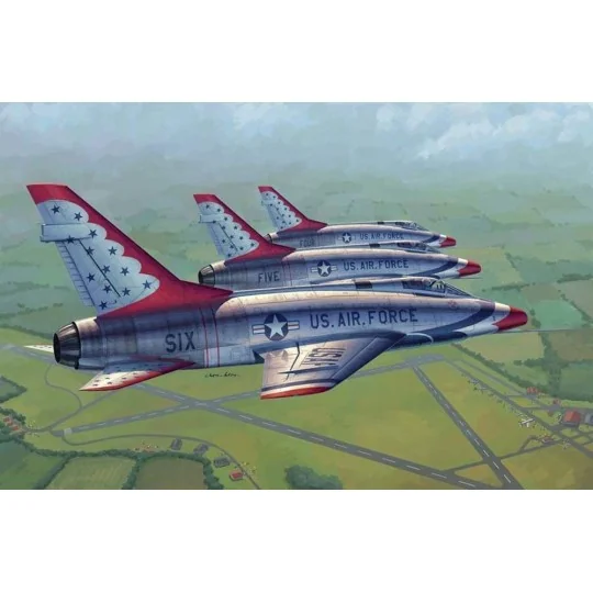 F-100D in Thunderbirds livery, 1/48 - Trumpeter 02822 F-100D in Thunderbirds livery, 1/48 - Trumpeter 02822