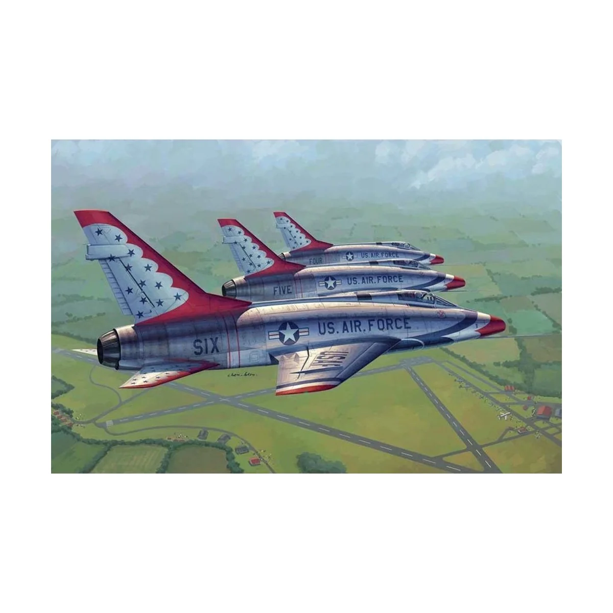 F-100D in Thunderbirds livery, 1/48 - Trumpeter 02822 F-100D in Thunderbirds livery, 1/48 - Trumpeter 02822