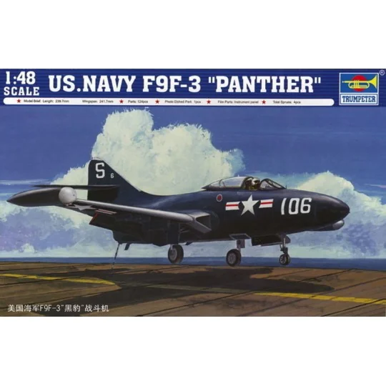 US Navy F9F-3 'Panther', 1/48 - Trumpeter 02834 US Navy F9F-3 'Panther', 1/48 - Trumpeter 02834