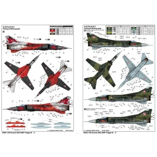 Russian MIG-23MF Flogger-B, 1/48 - Trumpeter 02854