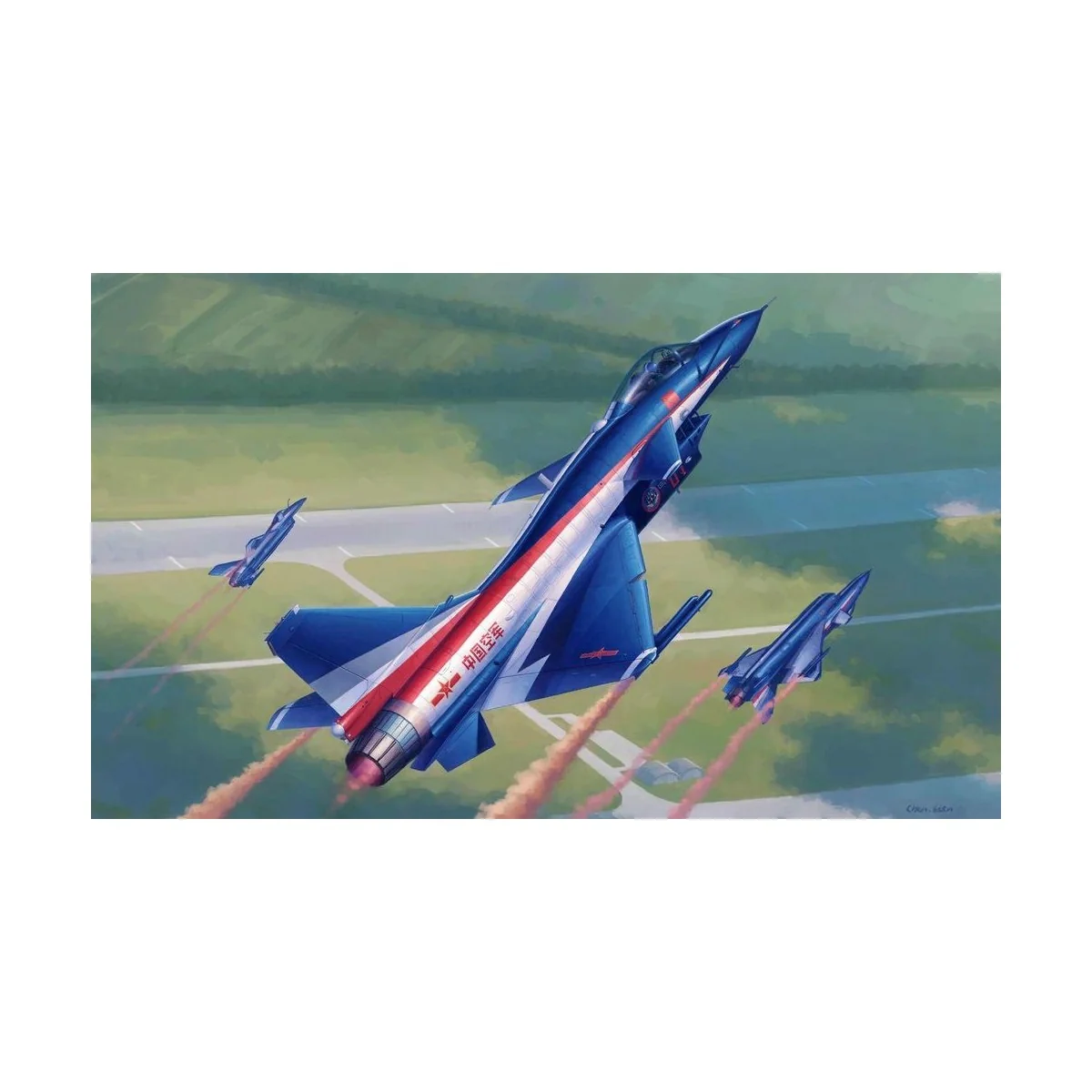 PLA J-10AY Vigorous Dragon-Ba Yi Aerb.T., 1/48 - Trumpeter 02857