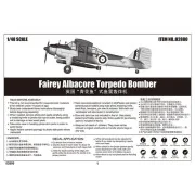 Fairey Albacore Torpedo Bomber, 1/48 - Trumpeter 02880 Fairey Albacore Torpedo Bomber, 1/48 - Trumpeter 02880