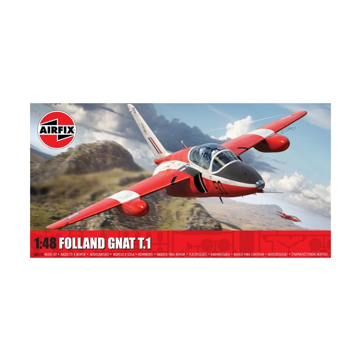 Folland Gnat T.1, 1/48 - Airfix A05123 Folland Gnat T.1, 1/48 - Airfix A05123