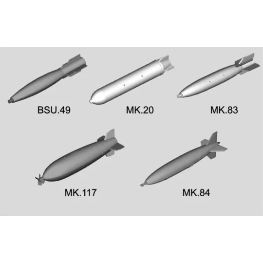 Smart Missiles (26 pcs.), 1/32 - Trumpeter 03307 Smart Missiles (26 pcs.), 1/32 - Trumpeter 03307