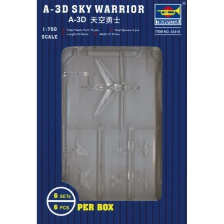A-3D Sky Warrior 6 st., 1/700 - Trumpeter 03419