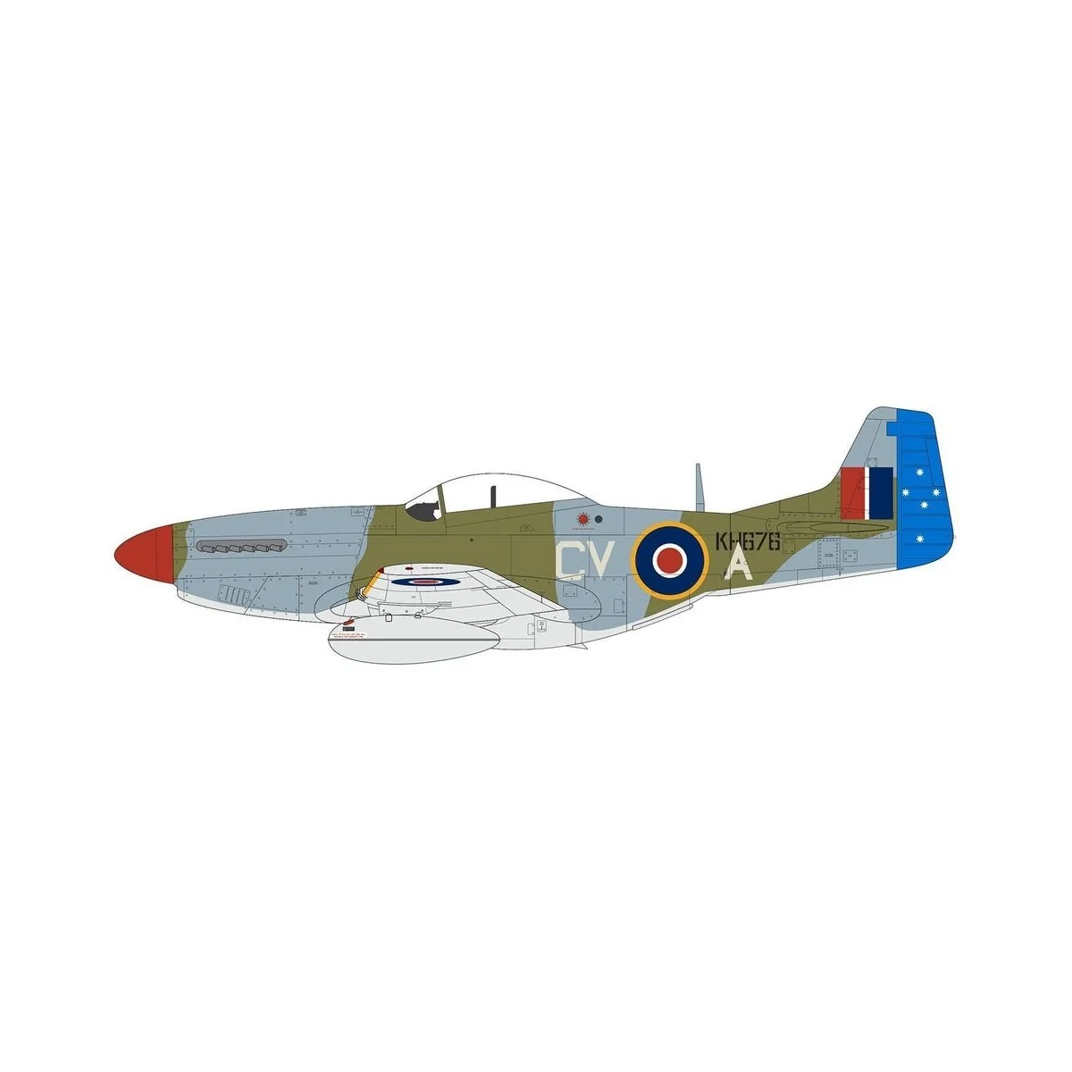 North American Mustang Mk.IV/P-51K Mustang, 1/48 - Airfix A05137