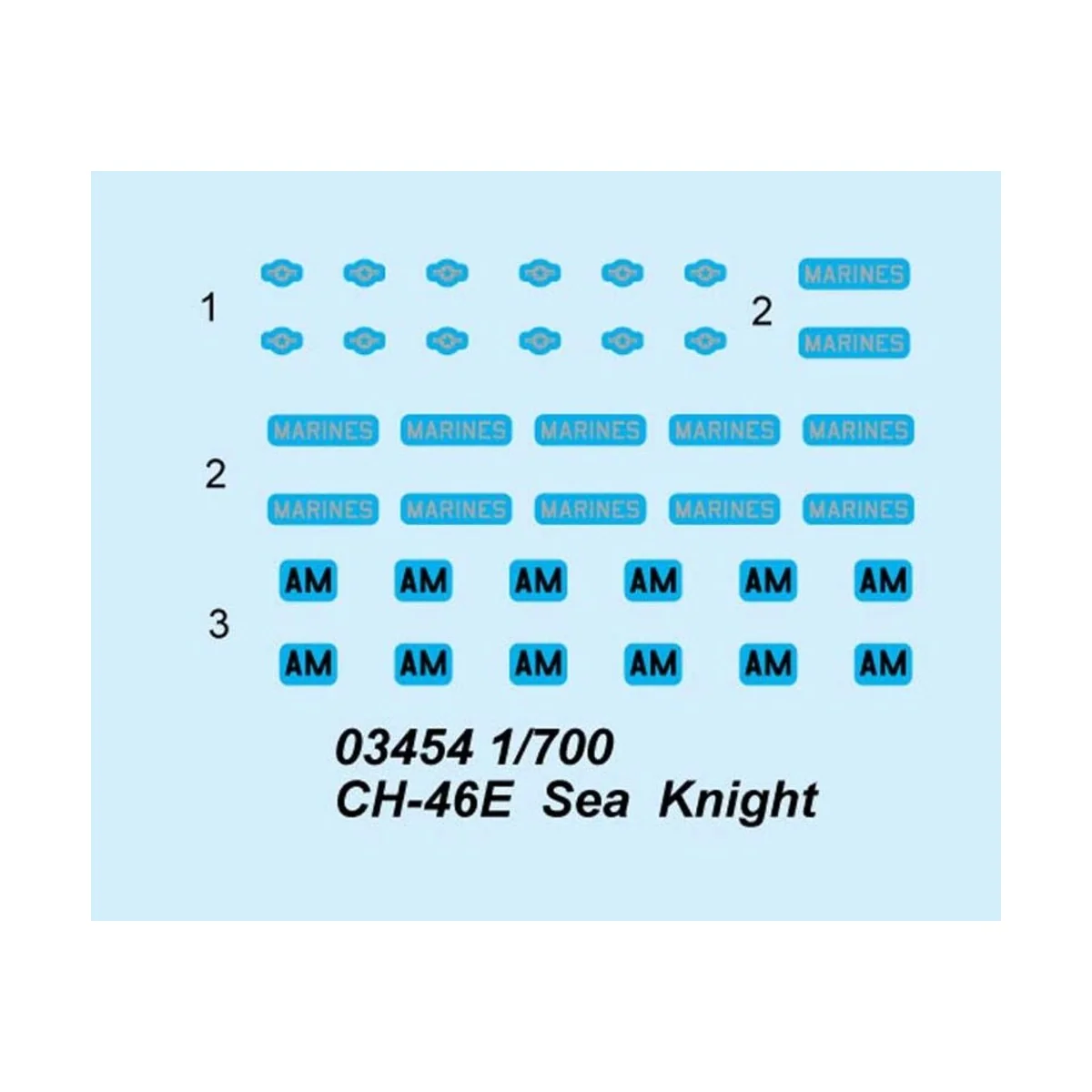 CH-46E Sea Knight, 1/700 - Trumpeter 03454 CH-46E Sea Knight, 1/700 - Trumpeter 03454