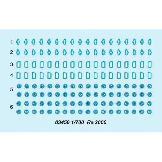 Re.2000, 1/700 - Trumpeter 03456
