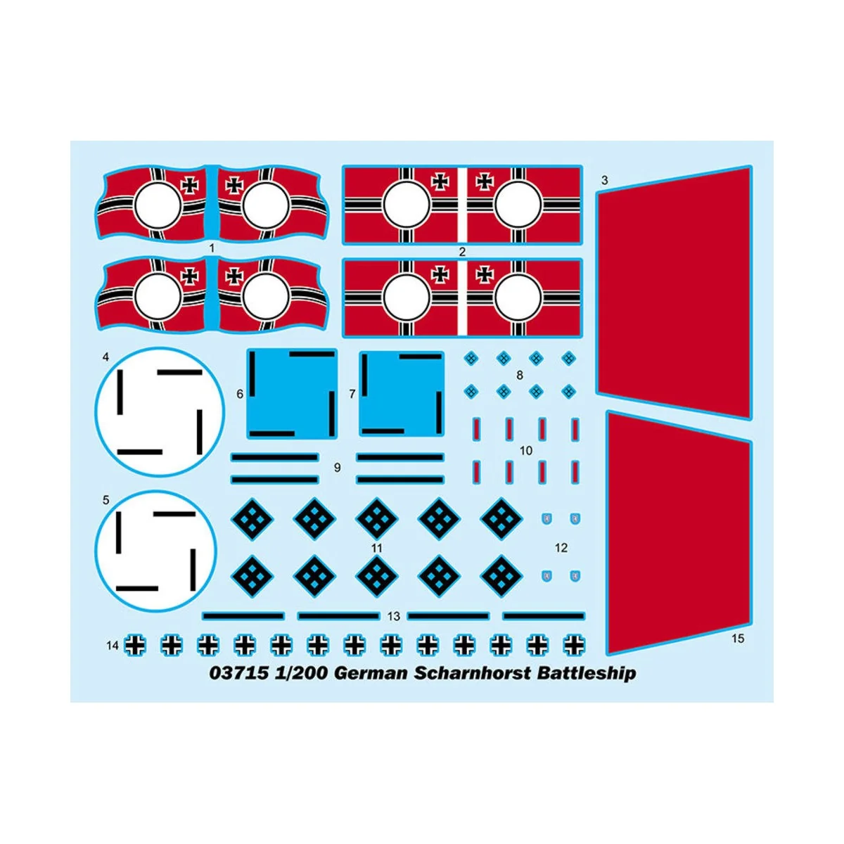 German Scharnhorst Battleship, 1/200 - Trumpeter 03715