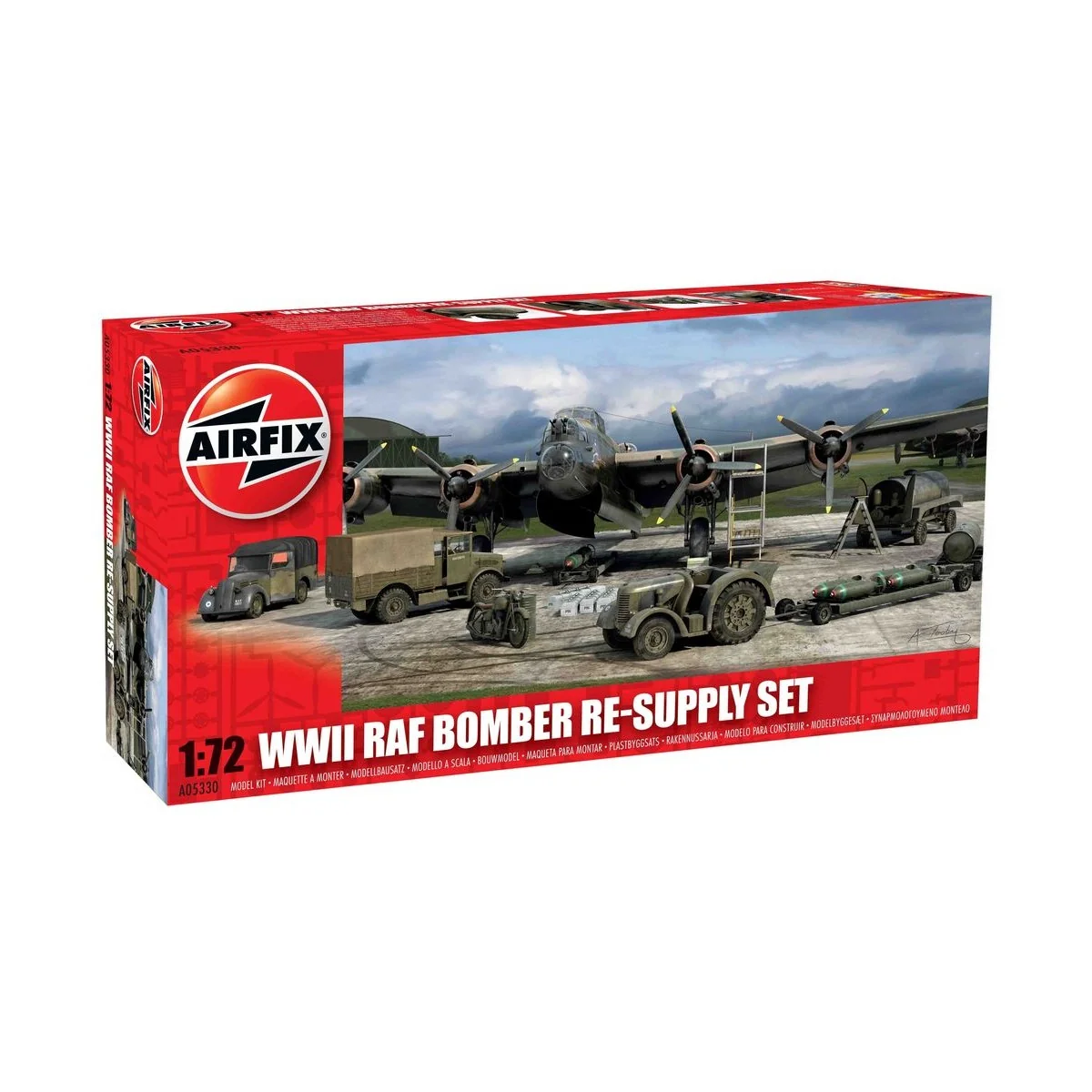 WWII Bomber Re-Supply Set, 1/72 - Airfix A05330 WWII Bomber Re-Supply Set, 1/72 - Airfix A05330