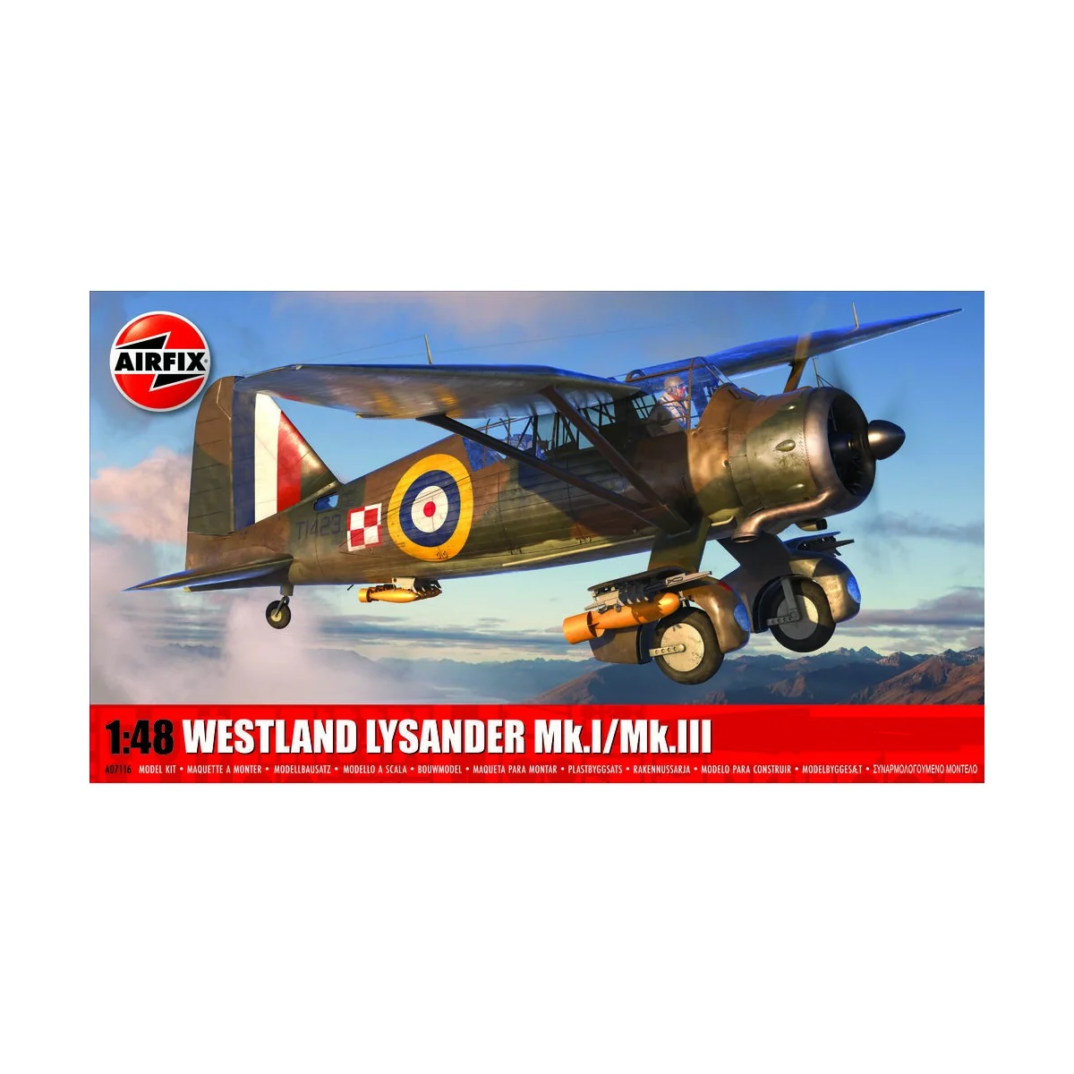Westland Lysander Mk.I/Mk.III, 1/48 - Airfix A07116 Westland Lysander Mk.I/Mk.III, 1/48 - Airfix A07116
