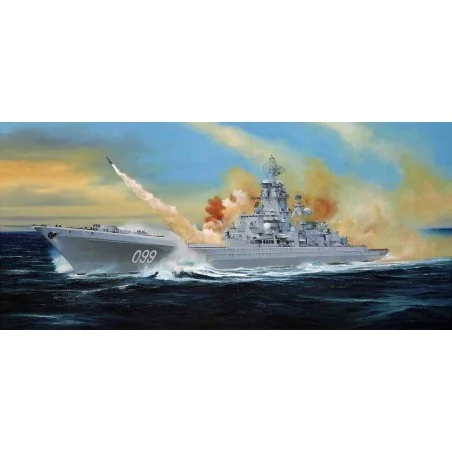 Russian battle cruiser Pyotr Velikiy Ex-Yuki Andropov, 1/350 - Trum...