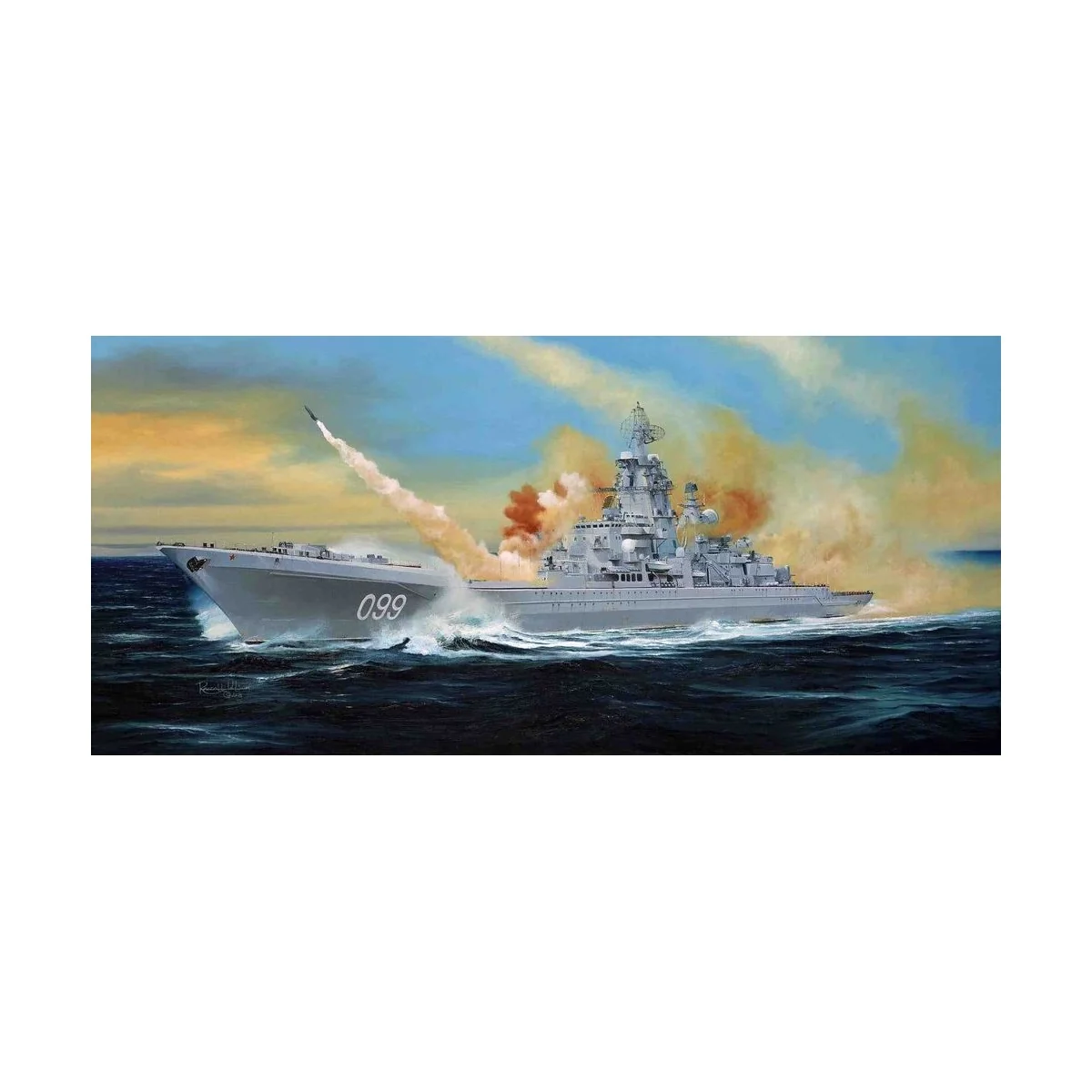 Russian battle cruiser Pyotr Velikiy Ex-Yuki Andropov, 1/350 - Trum...