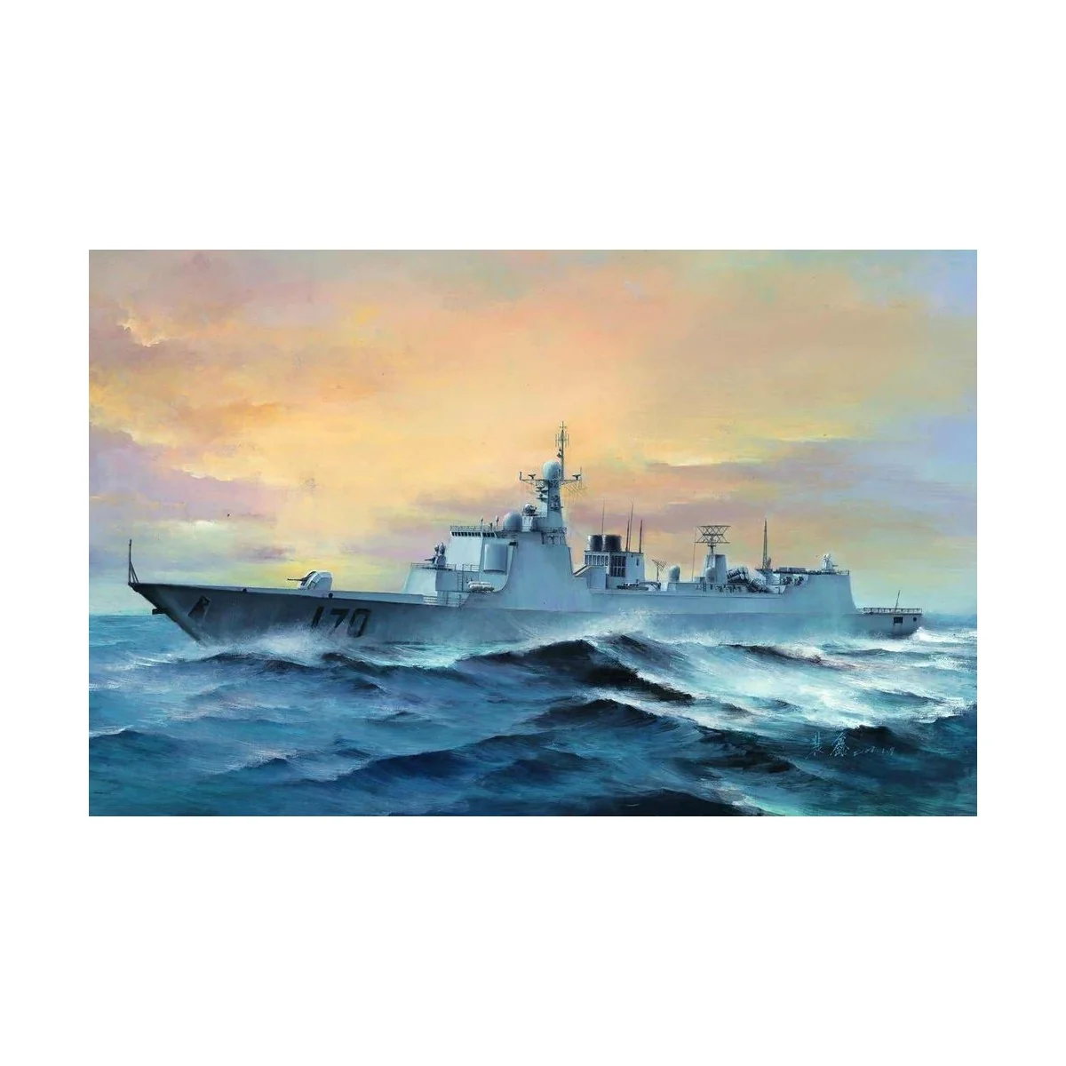 PLA Navy Type 052C DDG-170 LanZhou, 1/350 - Trumpeter 04530
