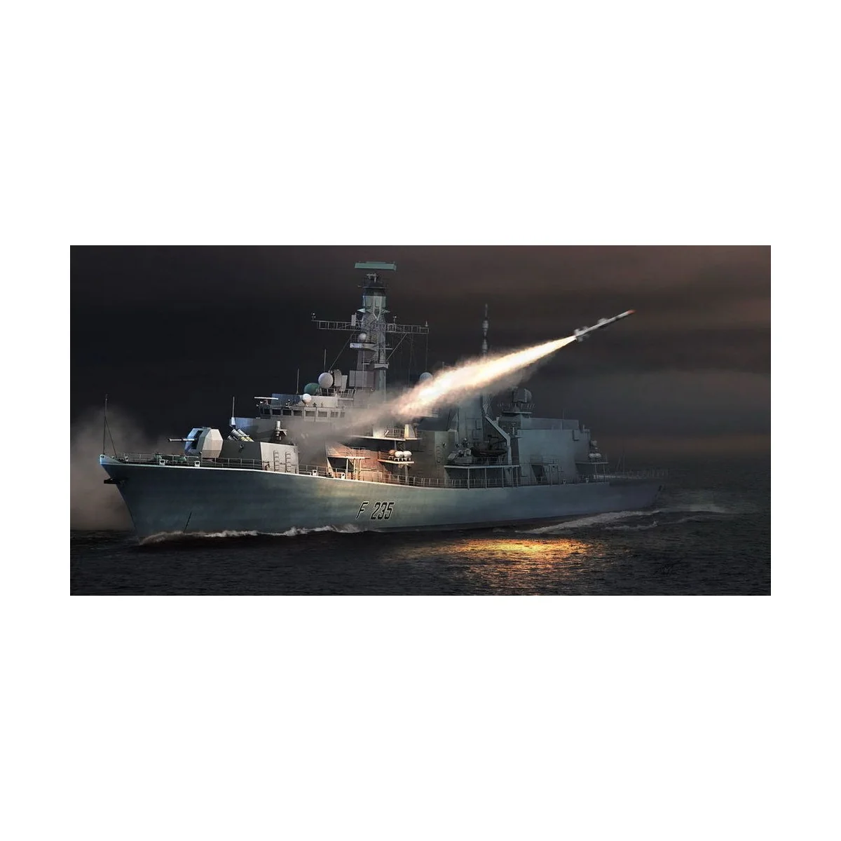 HMS TYPE 23 Frigate - Monmouth (F235), 1/350 - Trumpeter 04547