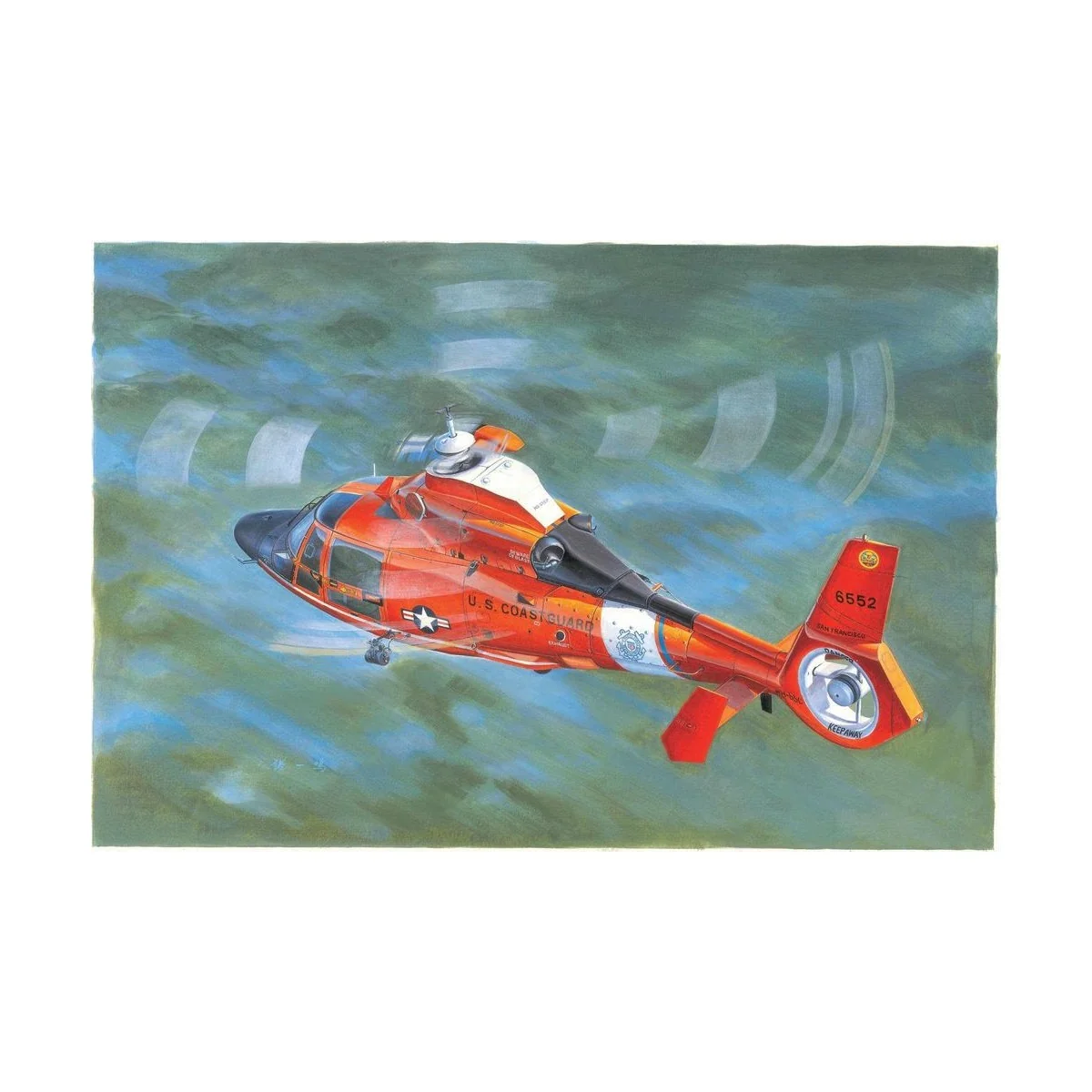 US Coast Guard HH-65C Dolphin Helicopter, 1/35 - Trumpeter 05107