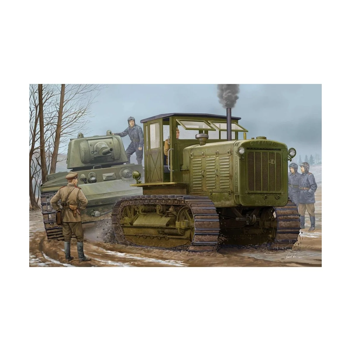 Russian ChTZ S-65 Tractor with Cab1 - Trumpeter 05539