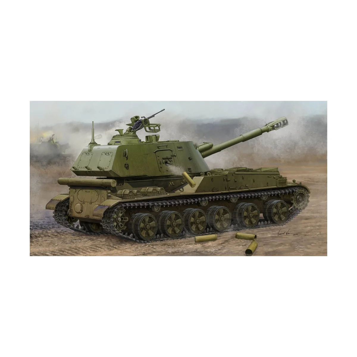 Soviet 2S3 152mm Self-Propeller Howitzer, 1/35 - Trumpeter 05567