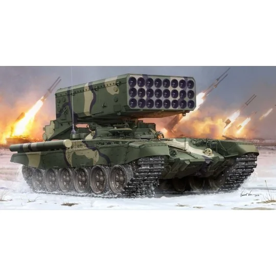 Russian TOS-1 24-Barrel Multipe Rocket L - Trumpeter 05582