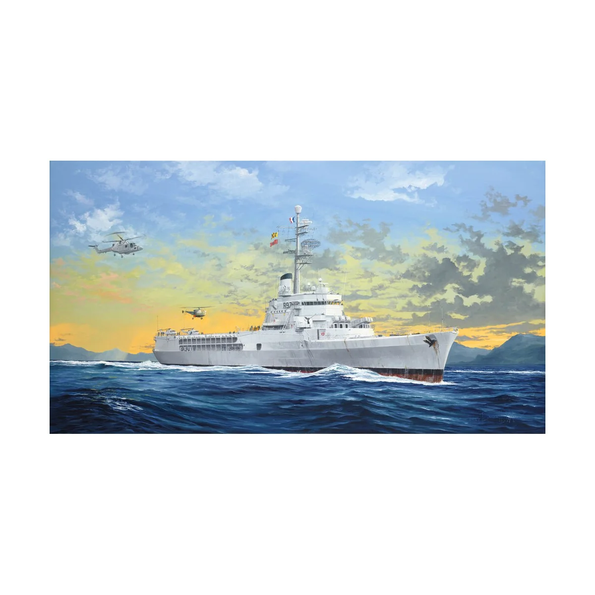 French Navy Helicopter Cruiser Jeanne d’Arc 2008 - Trumpeter 05635