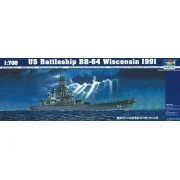 Schlachtschiff USS Wisconsin BB-64 1991, 1/700 - Trumpeter 05706 Schlachtschiff USS Wisconsin BB-64 1991, 1/700 - Trumpeter 05706