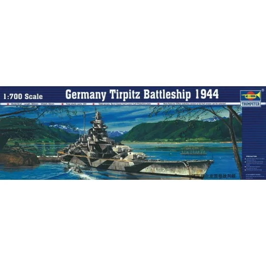 Schlachtschiff Tirpitz, 1/700 - Trumpeter 05712 Schlachtschiff Tirpitz, 1/700 - Trumpeter 05712