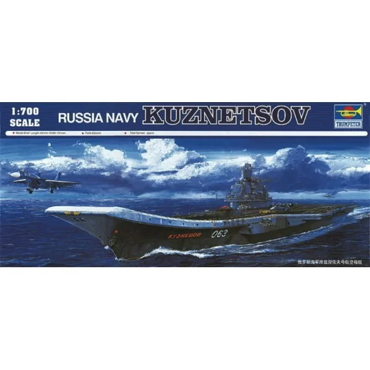 Russischer Flugzeugträger Kuznetsov, 1/700 - Trumpeter 05713