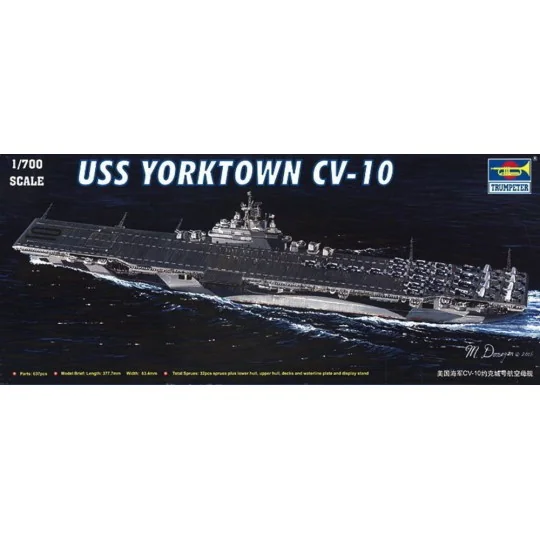 Flugzeugträger USS Yorktown CV-10, 1/700 - Trumpeter 05729 Flugzeugträger USS Yorktown CV-10, 1/700 - Trumpeter 05729