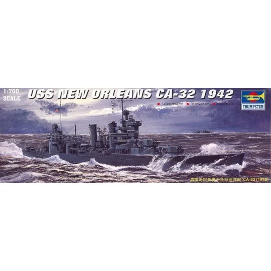USS New Orleans CA-32 (1942), 1/700 - Trumpeter 05742