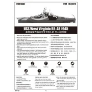 USS West Vigina BB-48 1945, 1/700 - Trumpeter 05772 USS West Vigina BB-48 1945, 1/700 - Trumpeter 05772
