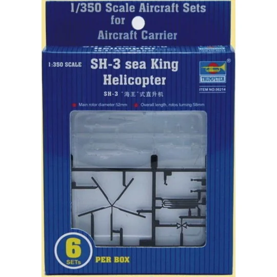 Sikorsky SH-3H Sea King Helicopter, 1/350 - Trumpeter 06214