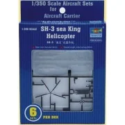 Sikorsky SH-3H Sea King Helicopter, 1/350 - Trumpeter 06214