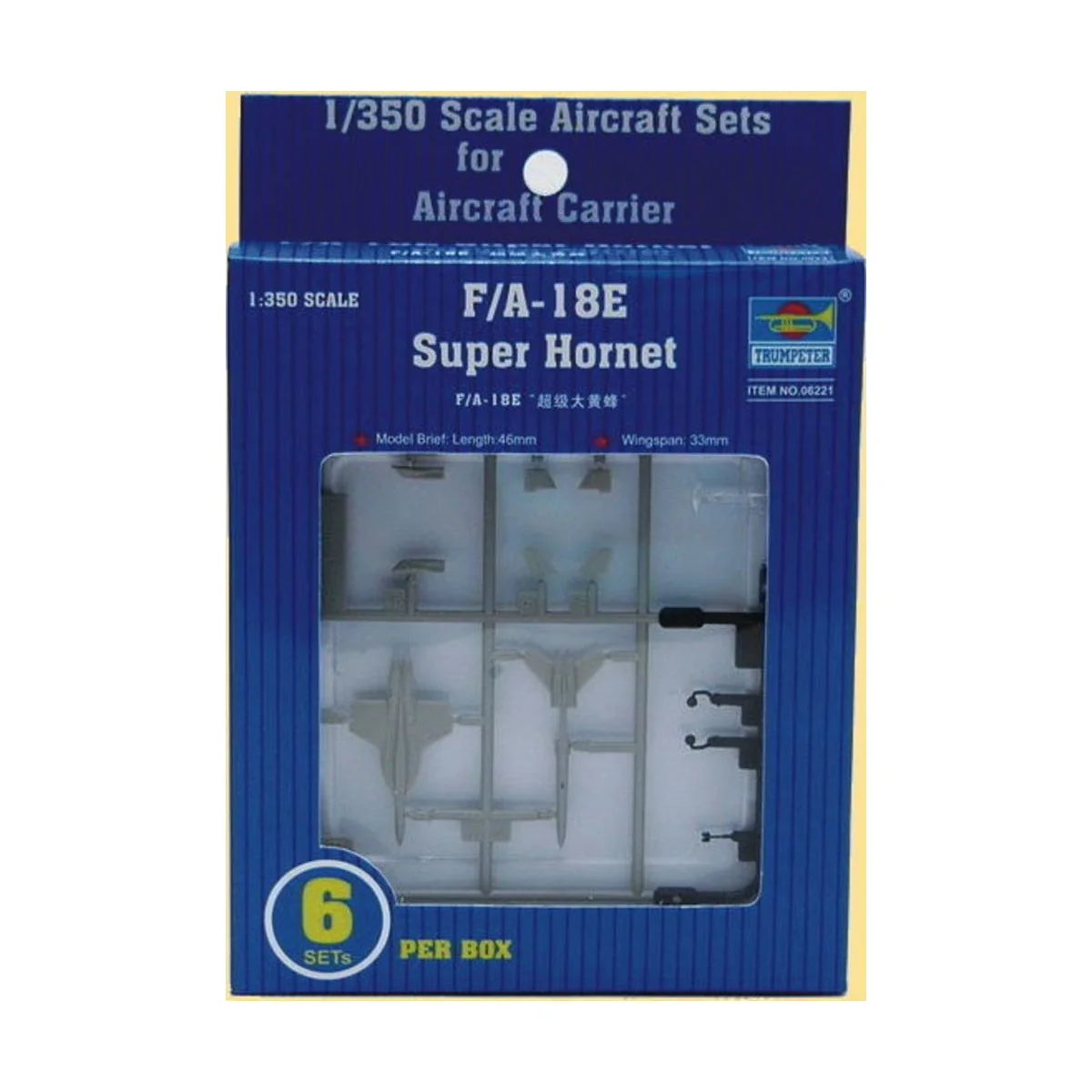 Grumman F/A-18 E Super Hornet, 1/350 - Trumpeter 06221