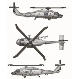 SH-60K Sea Hawk (6 aircraft) - Trumpeter 06254