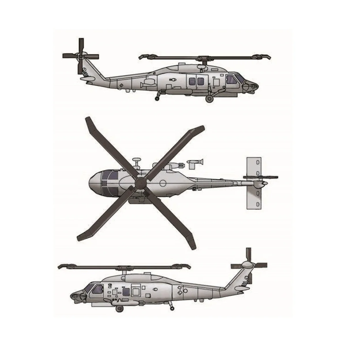 SH-60K Sea Hawk (6 aircraft) - Trumpeter 06254