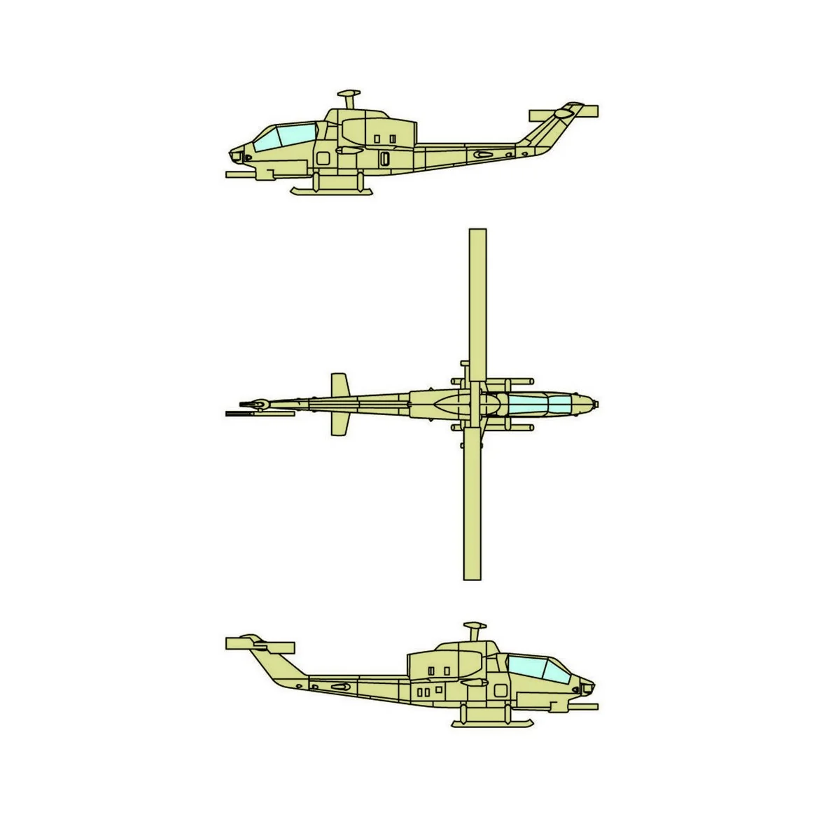 AH-1W SuperCobra (12 aircraft) - Trumpeter 06255