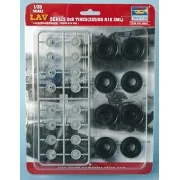 LAV Series 8x8 tires 325/85/R16 XML, 1/35 - Trumpeter 06607 LAV Series 8x8 tires 325/85/R16 XML, 1/35 - Trumpeter 06607